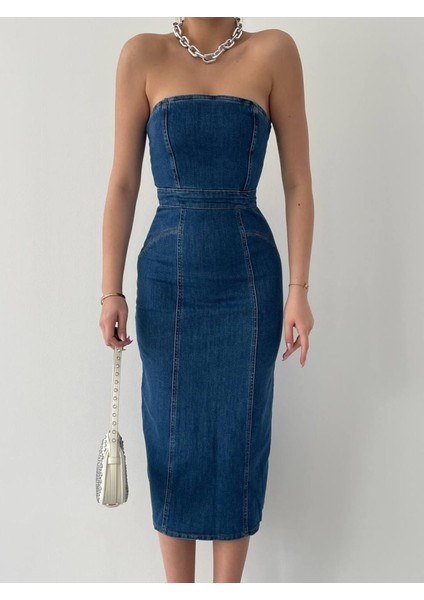 Izer Straplez Elbise