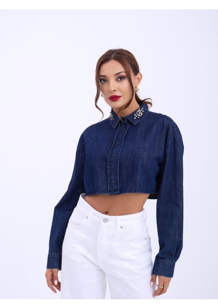 AYDOGANTICARET44 6603 Kot Bluz-Mavi
