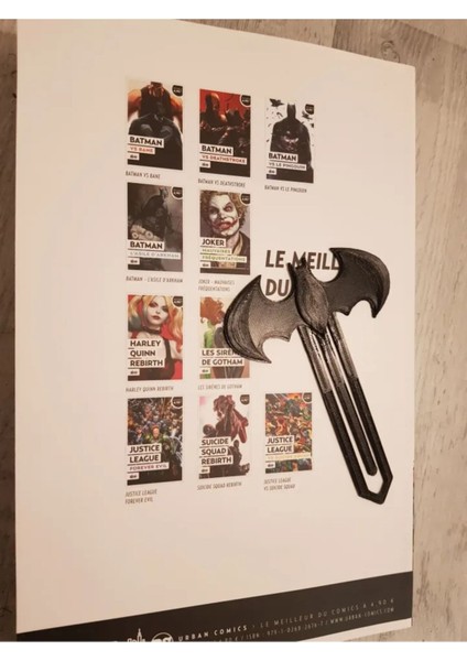 Batman Kitap Ayracı 2 Adet – Süper Kahraman Tasarımıyla Kitaplarınıza Şıklık Katın