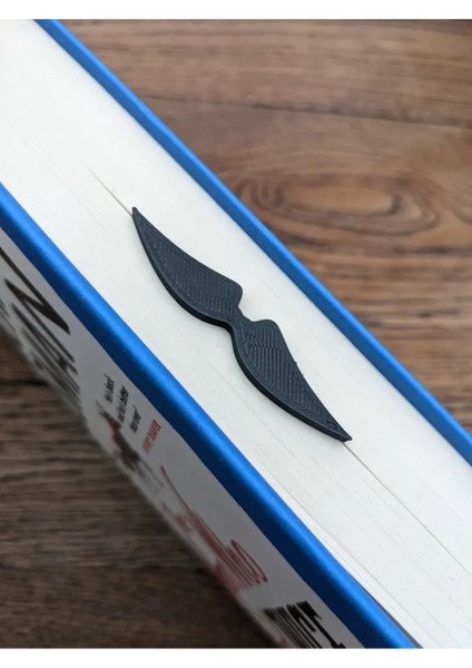 Bıyıklı Kitap Ayracı 3 Adet – Kitapseverler Için Şık ve Eğlenceli Tasarım