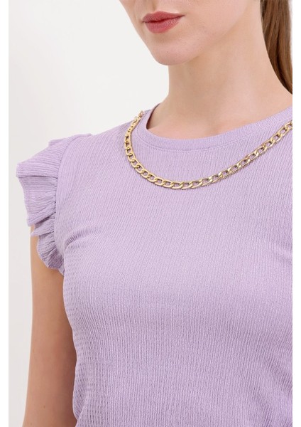 AYDOGANTICARET44 0430 Örme Bluz - Lila modelleri