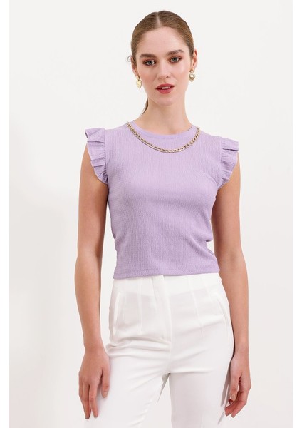AYDOGANTICARET44 0430 Örme Bluz - Lila