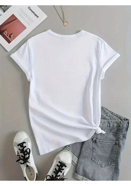 AYDOGANTICARET44 Kadın Kısa Kollu Palmiye Baskılı Viskon T-Shirt fırsatları