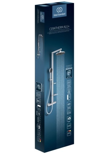 Ceratherm Alu+ Termostatik Duş Sistemi