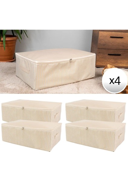 Büyük Boy Baza Altı Bavul Için Düzenleyici Organizer, Saklama Hurç 60X40X20, 4'lü