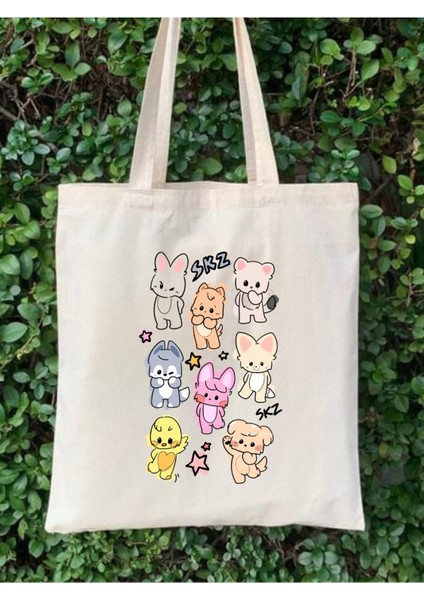 Stray Kids Stay Fan Skzoo K-Pop Tote Bag Bez Çanta