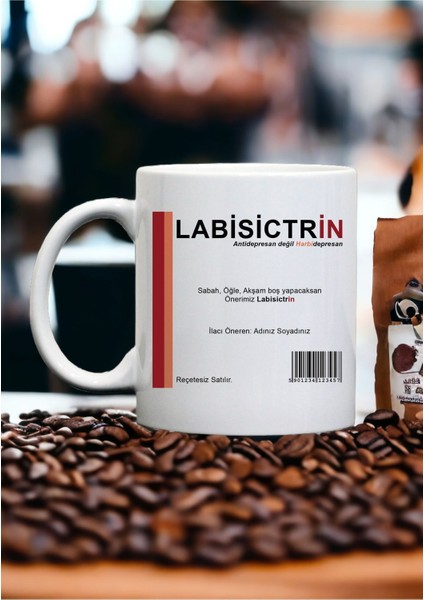 Hemşire, Doktor, Eczacı Labisictirin Ilaç Kupa Kahve Bardak Komik Hediyelik