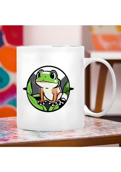 Kurbağa Figürlü Büyük Boy 300 ml Sevimli Porselen Kupa Bardak fiyatları