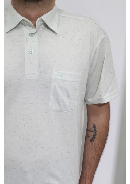 Fistan Store Erkek Desenli Klasik Kesim Rahat Kalıp Tek Cepli Gömlek Yaka T-Shirt fiyatları