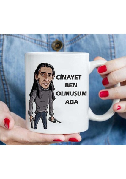 Behzat Ç. Akbaba "cinayet Ben Olmuşum" Baskılı Kupa Bardak