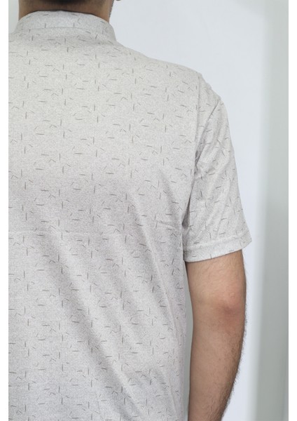 Fistan Store Erkek Desenli Klasik Kesim Rahat Kalıp Tek Cepli Gömlek Yaka T-Shirt fırsatları