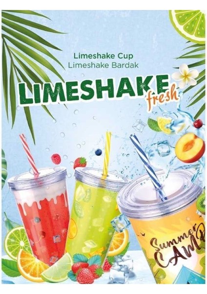Cool Lime Bardağı - Limeshake Bardak 600 ml