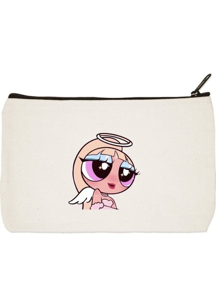 Buttercup Baskılı Bez Makyaj Çantası, Kalemlik, El Çantası
