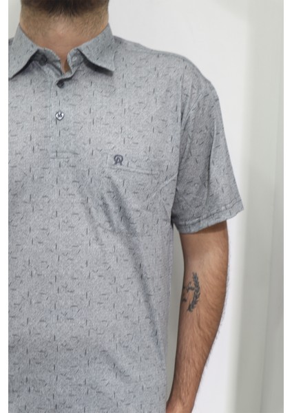 Fistan Store Erkek Desenli Klasik Kesim Rahat Kalıp Tek Cepli Gömlek Yaka T-Shirt fiyatları