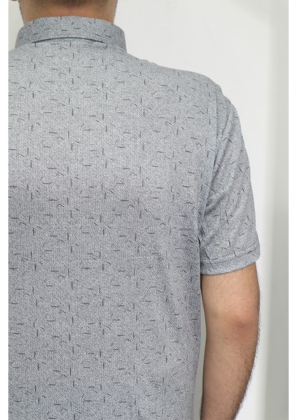 Fistan Store Erkek Desenli Klasik Kesim Rahat Kalıp Tek Cepli Gömlek Yaka T-Shirt fırsatları