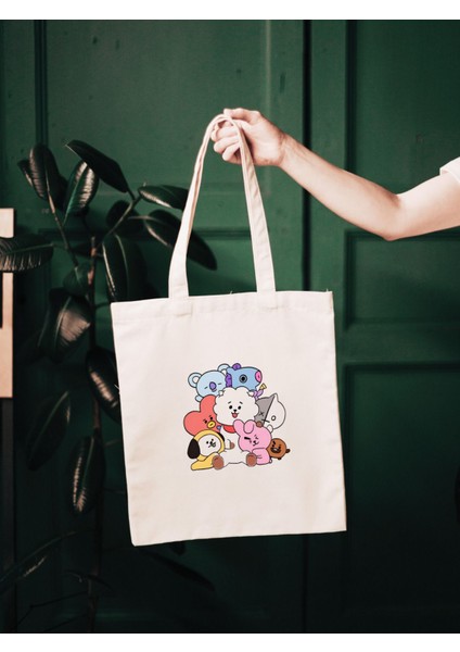 Bts BTS21 Kpop Tasarım Tote Bag Bez Çanta fiyatları