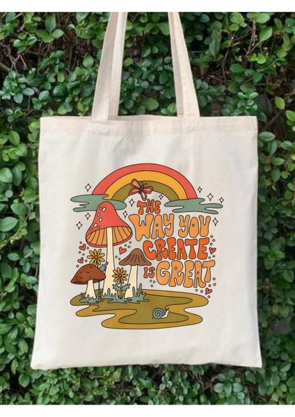 Mushroom Mantar Tasarım Tote Bag Bez Çanta fiyatları