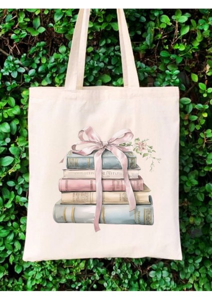 Y2K Bows Coquette Pinterest Kurdeleler Retro Unisex Bez Çanta Tote Bag