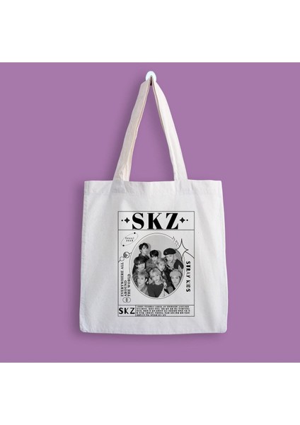 Skz Stray Kids Baskılı Bez Çanta