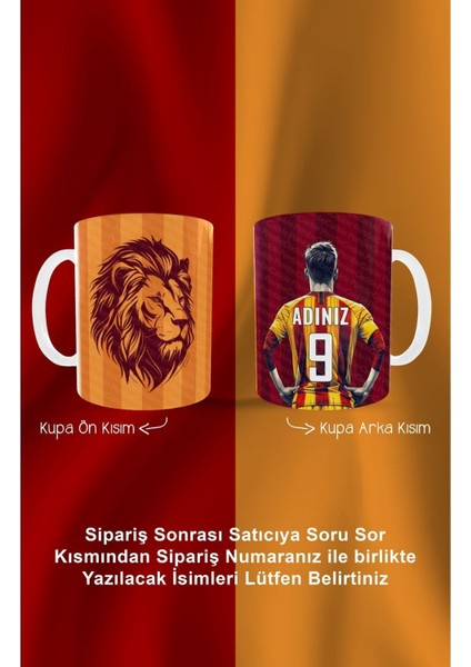 Tekli Adam Kupa Kişiye Özel Taraftar Baskılı Hediye Kupa Kahve Bardak Mug