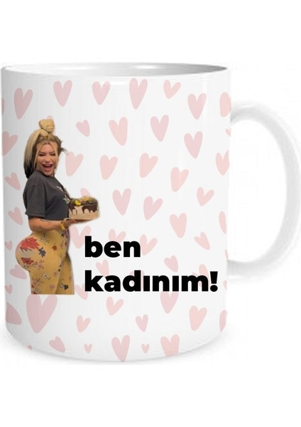 Mükremib Ben Kadınım Tasarım Kupa Bardak