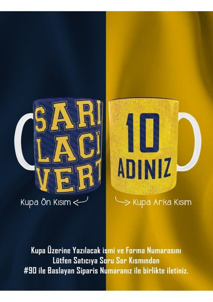 Baskılı Kişiye Özel Isim ve Numaralı Kupa Bardak