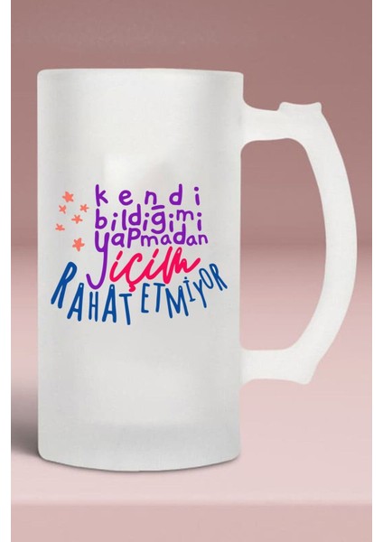 Buzlu Cam Bira Bardağı - Kendi Bildiğimi Yapmadan