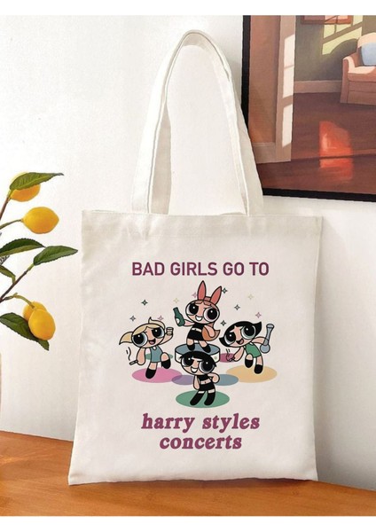 Powerpuff Harry Styles Tote Bag Bez Çanta fiyatları