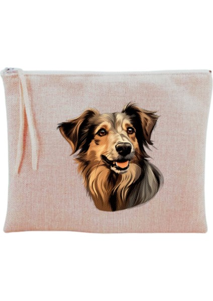 Sevimli Köpek Baskılı Makyaj Çantası