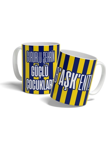 Ankaragücü Kupa Bardak Ankaragücü Taraftar Gururlu Şehrin Güçlü Çocukları Baskılı Hediye Kupa Bardak