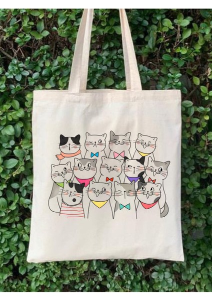 Funny Cat Kedi Tasarım Tote Bag Bez Çanta fiyatları