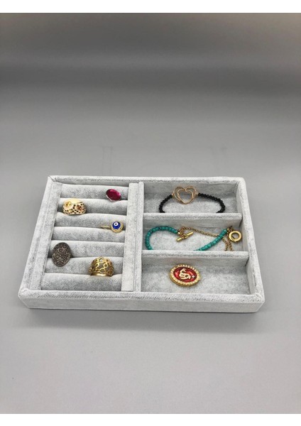 Gri Takı Tablası, 22-14 Cm, Şık ve Kullanışlı, Dekoratif. modelleri