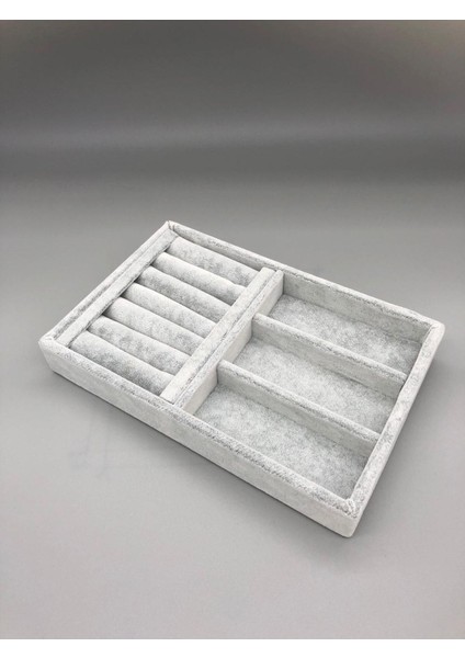 Gri Takı Tablası, 22-14 Cm, Şık ve Kullanışlı, Dekoratif. fırsatları