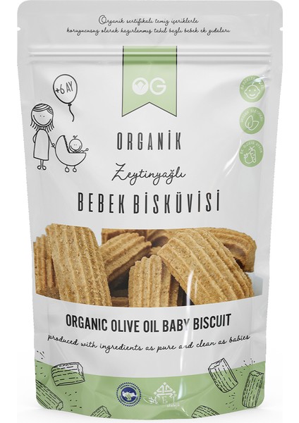 Og Natural Organik Zeytinyağlı Bebek Bisküvisi 300 gr