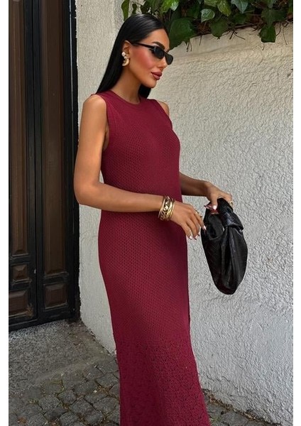 Afro Ajurlu Maksi Elbise 2796