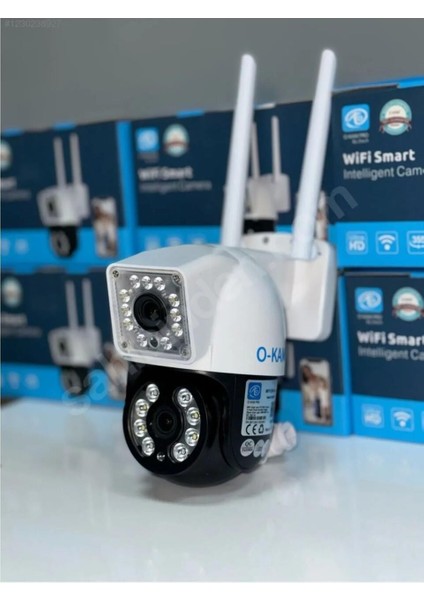 3011 Çift Kameralı Full Hd 4 Mp Gece Görüşlü Ip Wi-Fi Güvenlik Kamerası