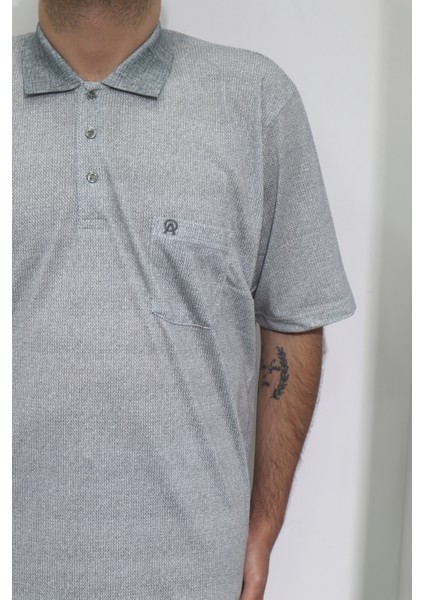 Fistan Store Erkek Desenli Klasik Kesim Rahat Kalıp Tek Cepli Polo Yaka Battal T-Shirt fiyatları