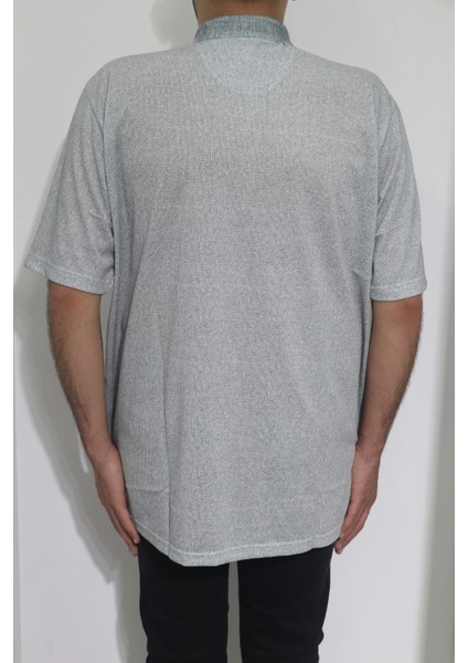 Fistan Store Erkek Desenli Klasik Kesim Rahat Kalıp Tek Cepli Polo Yaka Battal T-Shirt modelleri