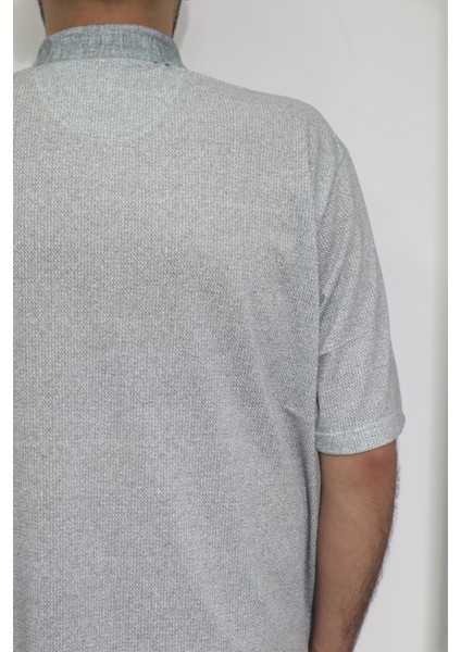 Fistan Store Erkek Desenli Klasik Kesim Rahat Kalıp Tek Cepli Polo Yaka Battal T-Shirt fırsatları