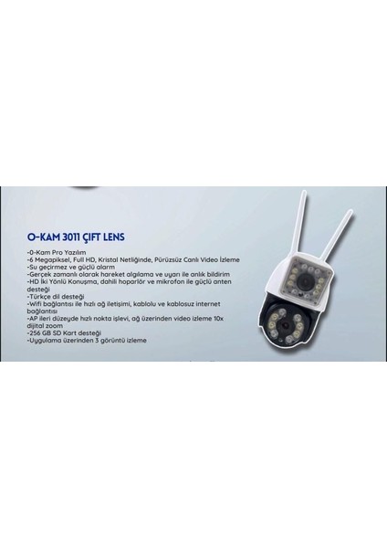 3011 Çift Kameralı Full Hd 4 Mp Gece Görüşlü Ip Wi-Fi Güvenlik Kamerası indirimleri