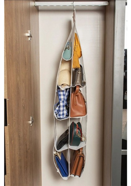 10 Cepli Çanta Organizer Seti, Şık ve Pratik Saklama Çözümü, Pembe Renkli indirimleri