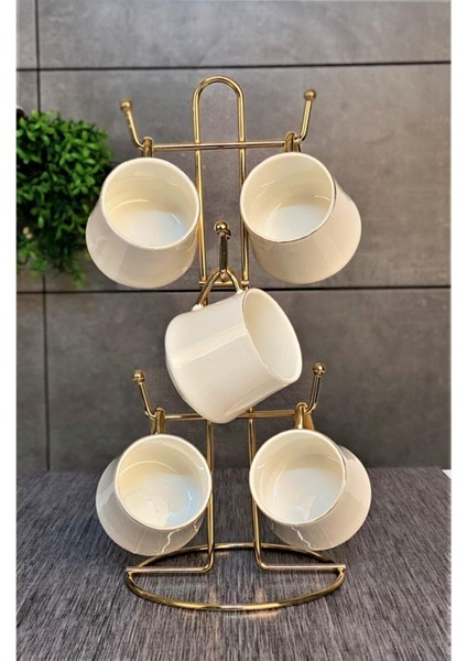 Gold Fincan Askısı Bardak Kupa Askılığı