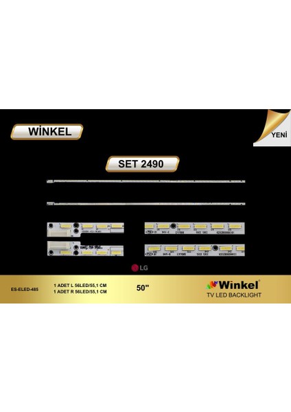 LCD LED-2490 2 Li ÇUBUK--50CX700E-50CX700B50UH635V,TX-50CX802B-TX-50CX680B