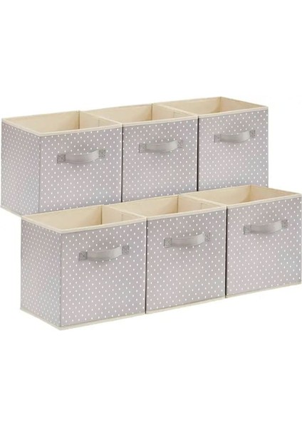 6'lı Desenli Dolap Içi Saklama Kutusu 30X30X30 cm modelleri