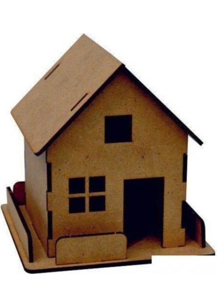 wood Ahşap Kendin Yap Maket Çiftlik Ev 125 x 130 x 130 mm