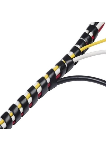 Kablo Toplama Spiral No:30 Siyah 1mt