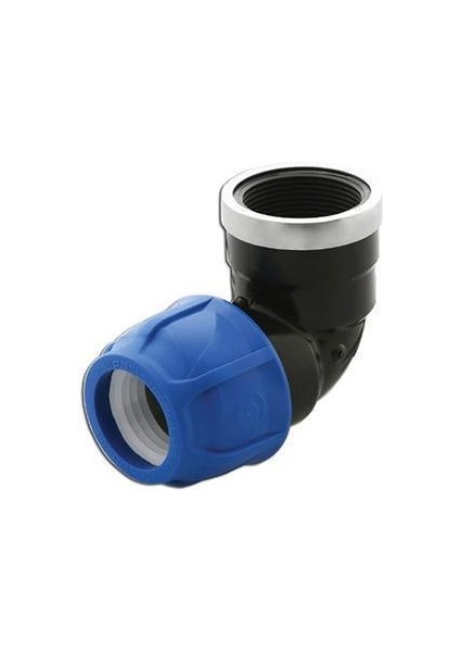 32*1" Paslanmaz Metal Yüzüklü Kablin Dişi Dirsek