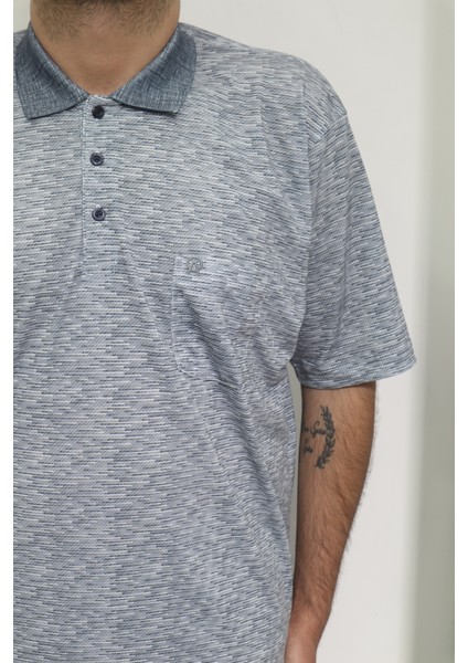 Fistan Store Erkek Desenli Klasik Kesim Rahat Kalıp Tek Cepli Polo Yaka Battal T-Shirt fiyatları