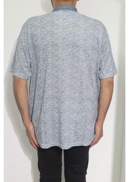 Fistan Store Erkek Desenli Klasik Kesim Rahat Kalıp Tek Cepli Polo Yaka Battal T-Shirt modelleri