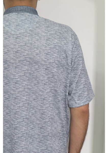 Fistan Store Erkek Desenli Klasik Kesim Rahat Kalıp Tek Cepli Polo Yaka Battal T-Shirt fırsatları